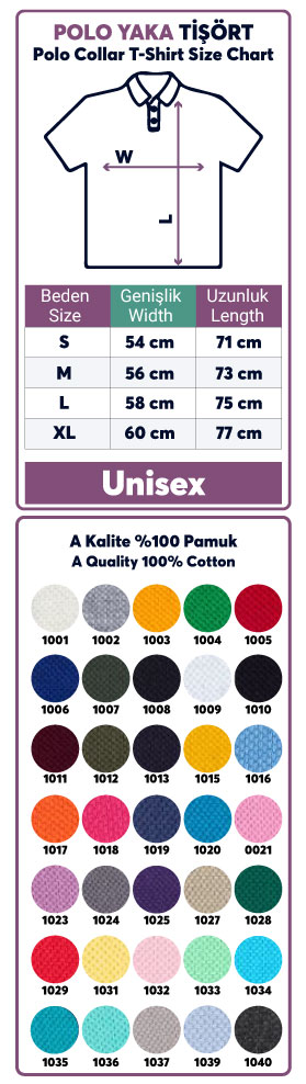 Unisex Beyaz Renk Uzun Kollu Polo Yaka Tişört  